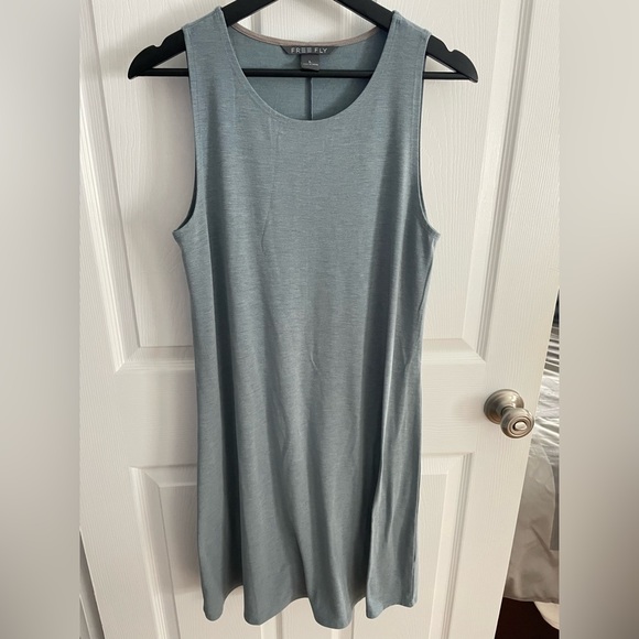 Freefly Dresses & Skirts - Freefly Sleeveless Blue Dress Size Large